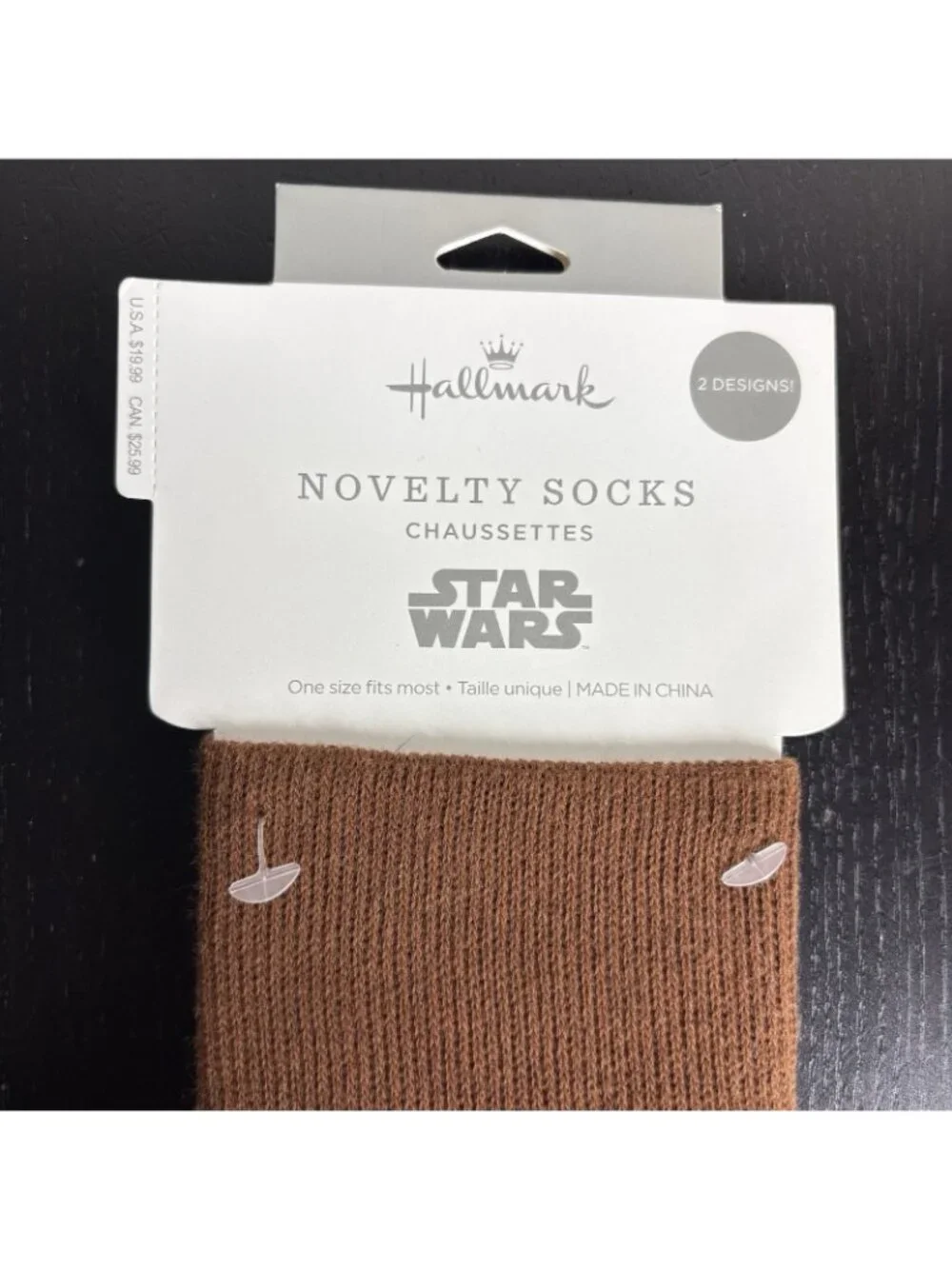 Hallmark STAR WARS Mens Novelty Socks, 2 Pair NEW